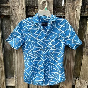 American Eagle Button up Short Sleeve Collar Shirt